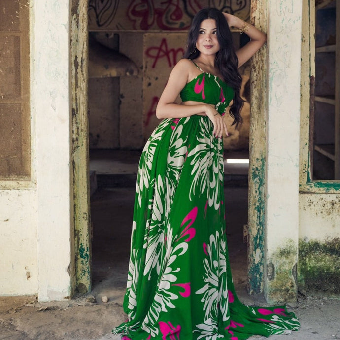 Lush Forest Green Long Dress